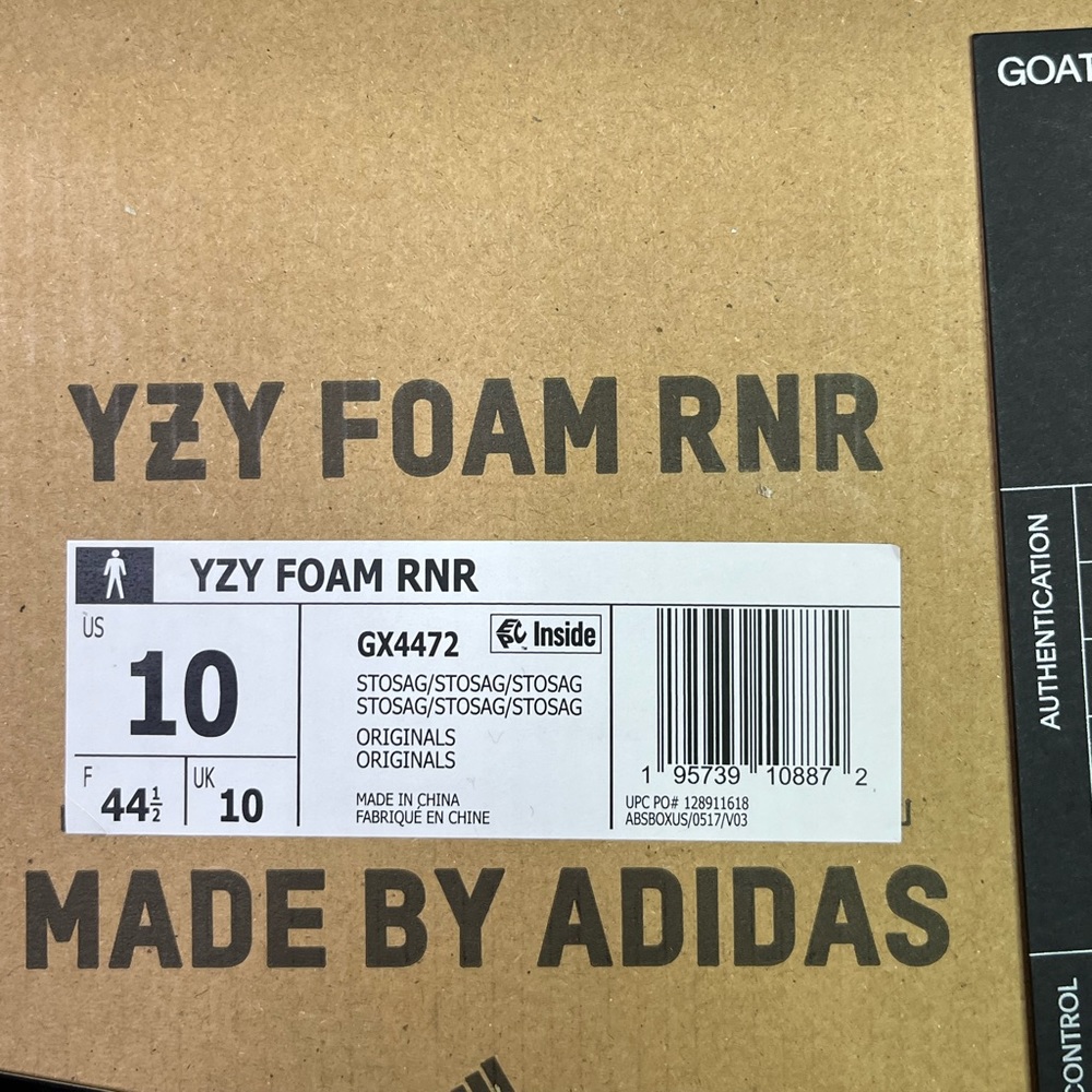 Yeezy Foam Runner Sage Color Size 10 - image 2